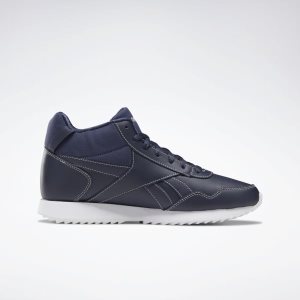 Adidasy Damskie Reebok Royal Glide Mid Granatowe/Białe PL 50ZTUWH